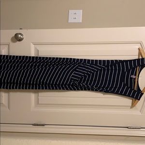 Striped “maxi dress”
